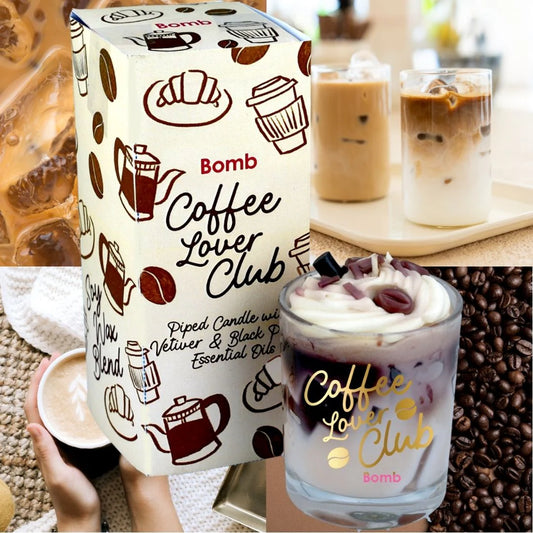 Žvakė stiklinėje „Coffee Lover Club“