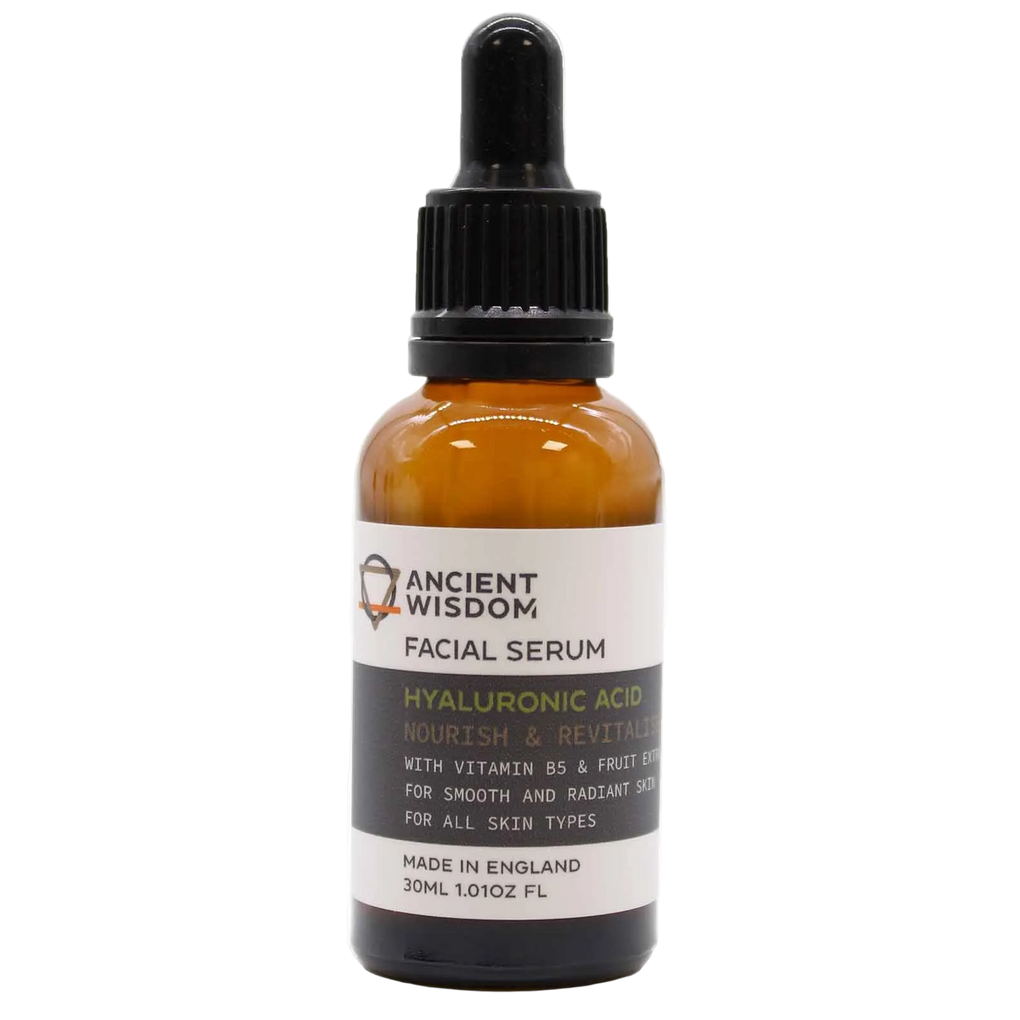 Hialurono Rūgšties Veido Serumas su Vitaminu B5 ir Vaisių Ekstraktais (30 ml)