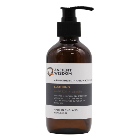 Aromaterapinis rankų ir kūno prausiklis – „Energizuojantis“ (Mandarinas ir Imbieras)