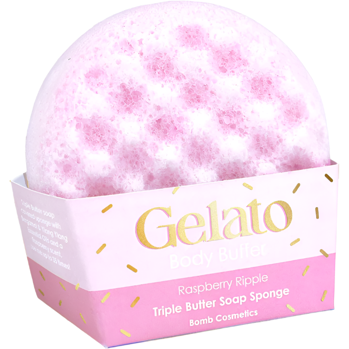 Kūno Šveitimo Muilo Kempinė "Raspberry Ripple Gelato" - Spa4You