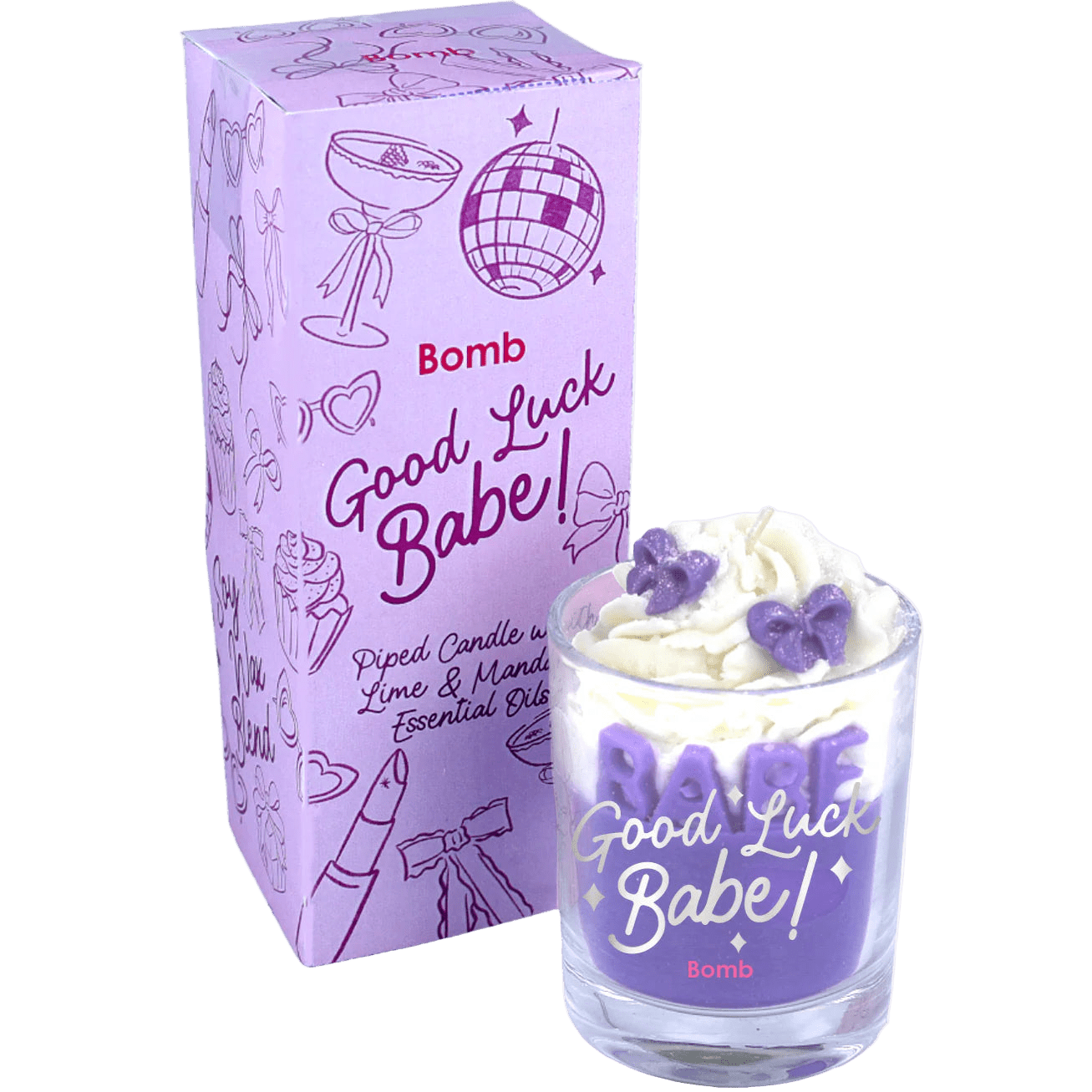 Žvakė – Good Luck Babe! Piped Candle - Spa4You